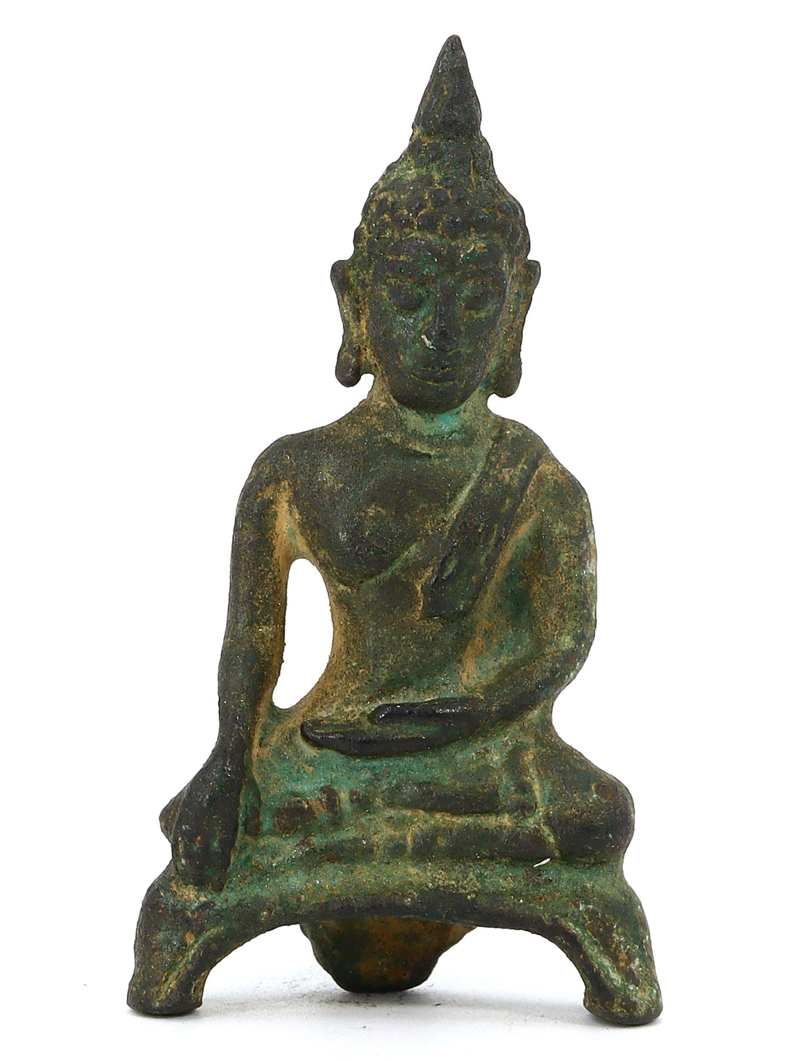 Southeast Asian Bronze Buddha Statuette, 17th-18th Century (1 of 3)