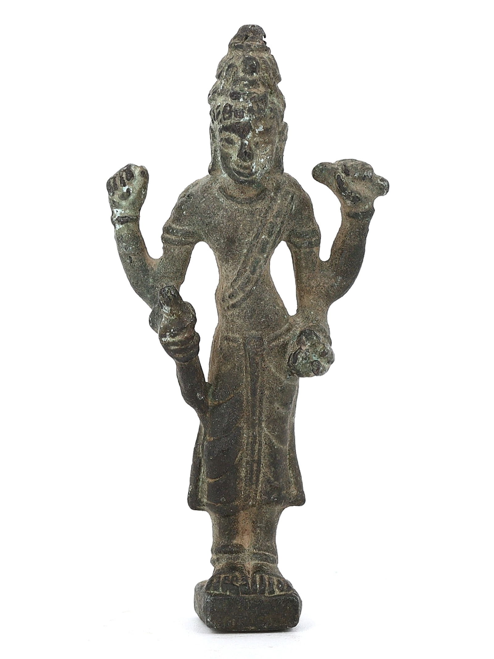 Fourarmed Deity Bronze Statuette, 15th17th Century Auction