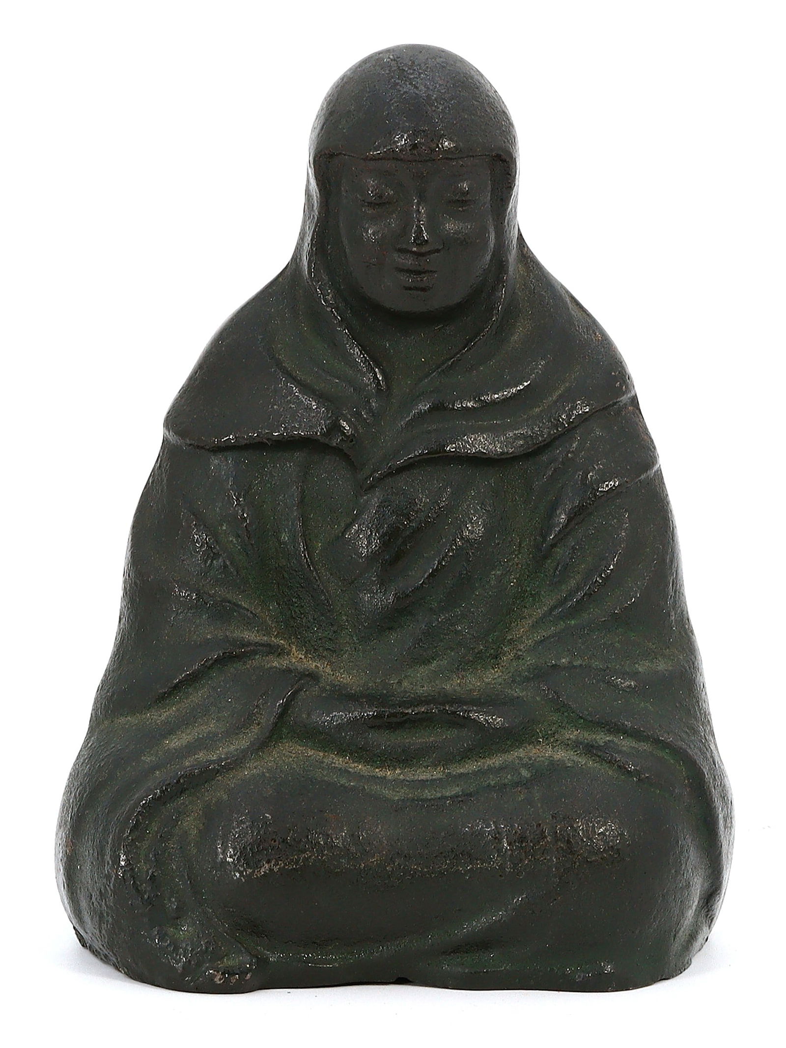 Iron Buddha Statue in Meditative Pose (Edo Period) (1 of 3)