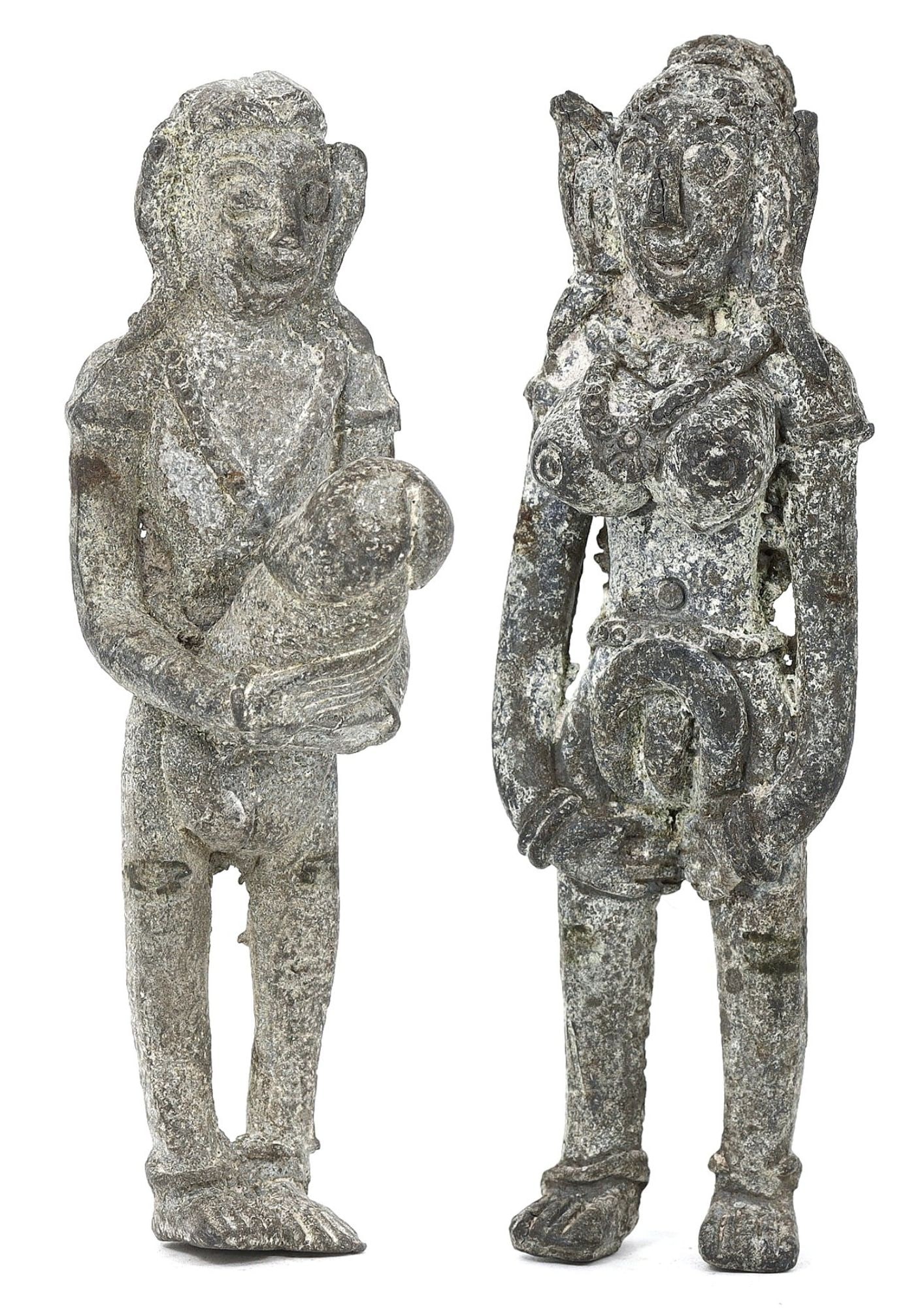 Antique Southeast Asian Lead Fertility Votive Idols, 17th-19th Century (1 of 2)