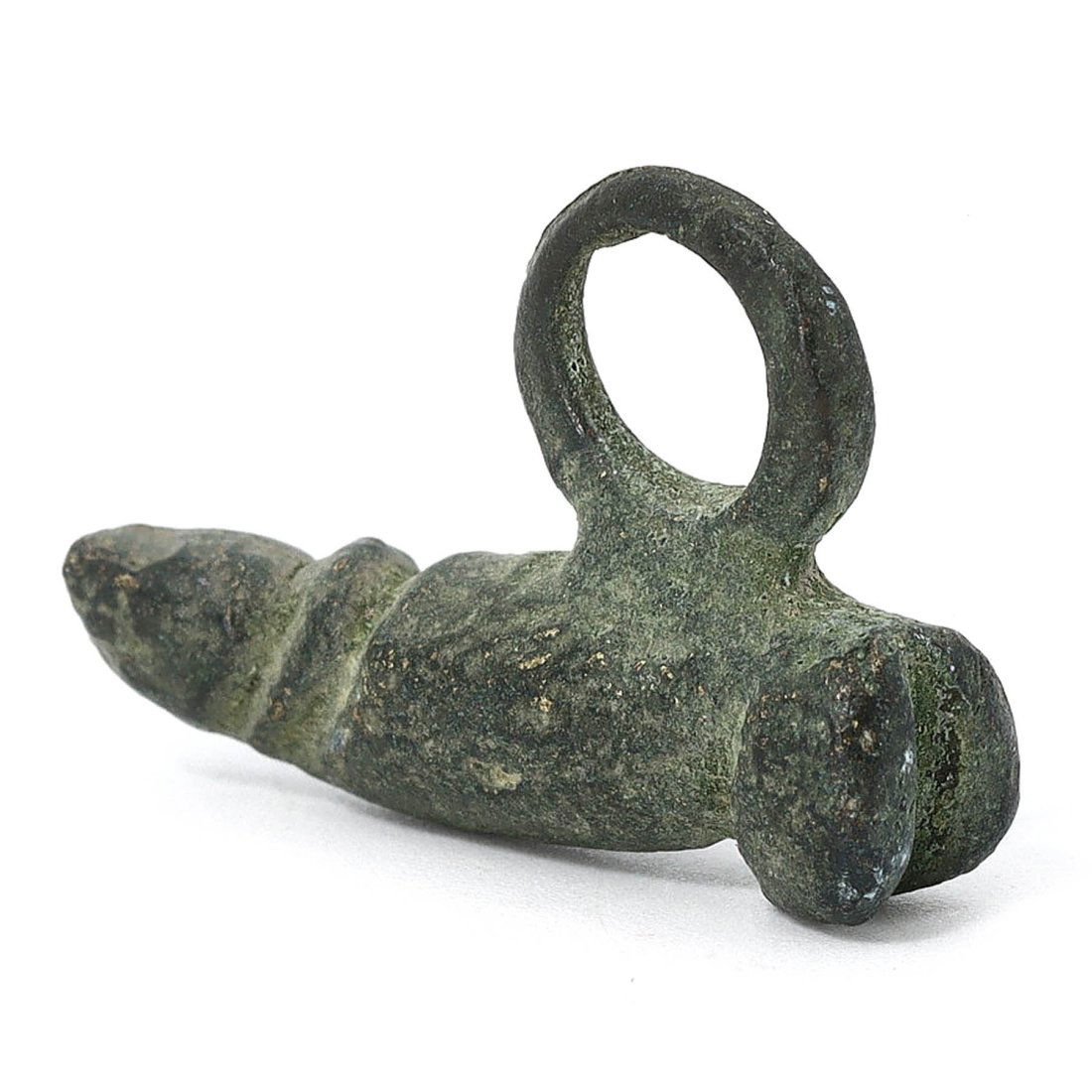 Ancient Roman Bronze Phallic Amulet, 1st-4th Century AD (1 of 3)