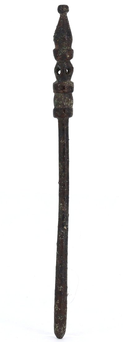 Ancient Roman Bronze Distaff, Early Imperial 1st Century CE (1 of 3)