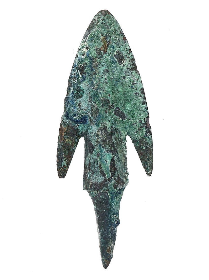 Ancient Elamite Middle Period Bronze Arrowhead, 1500-1100 BC (1 of 3)