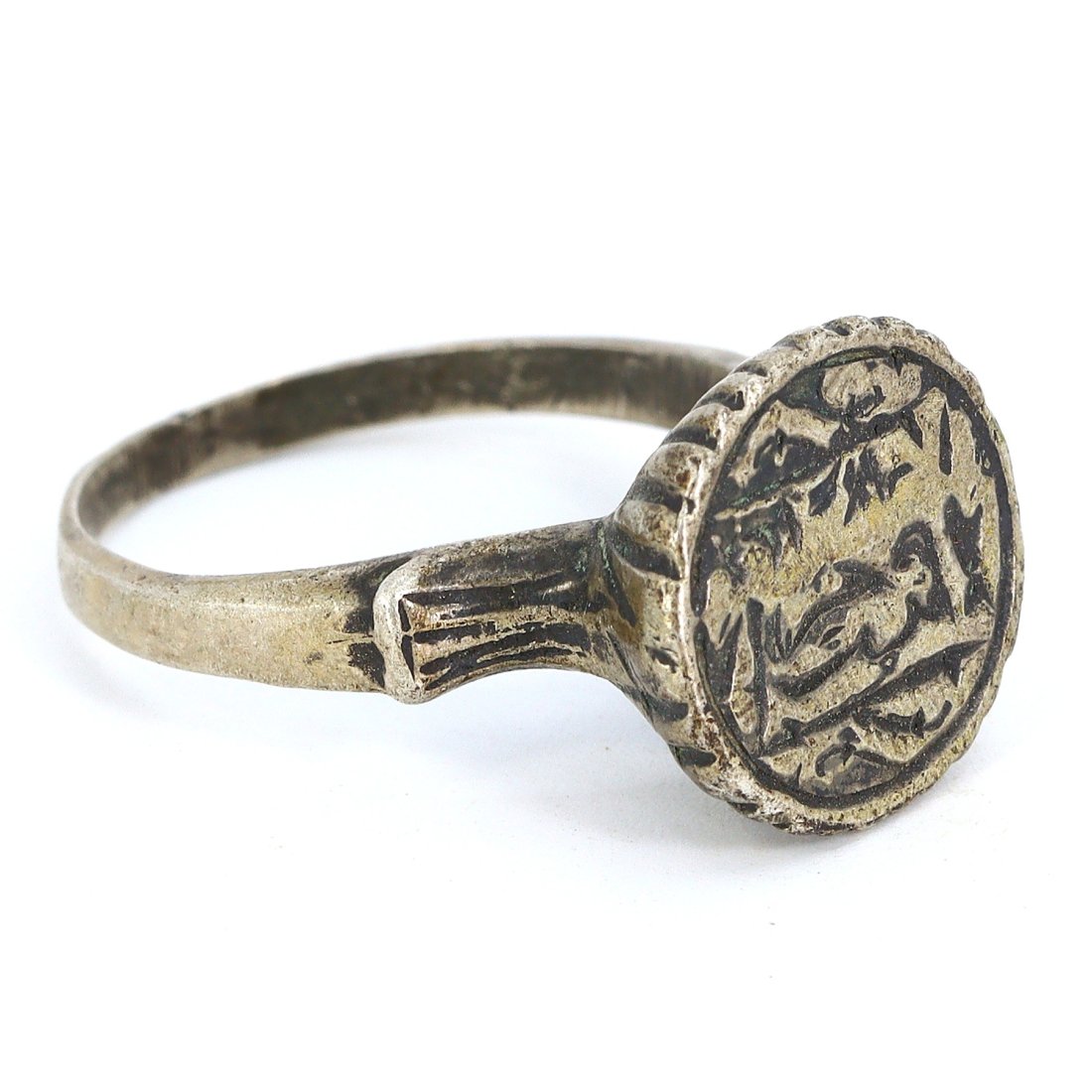 Northern French Silver Signet Ring, 14th-15th Century AD (1 of 3)