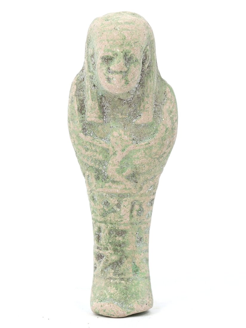 Ancient Green Glazed Faience Ushabti, 20th-18th Century BC (1 of 5)