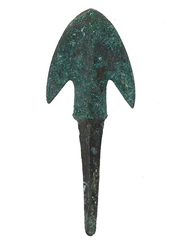 Ancient Elamite Middle Period Bronze Arrowhead, 1500-1100 BC (1 of 3)