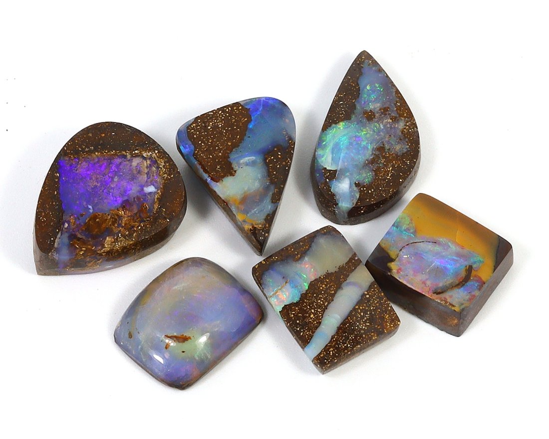 Group of 6 Queensland Winton Boulder Opal Collection (1 of 2)
