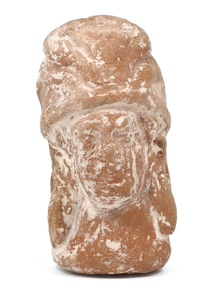 Near Eastern Terracotta Head of an Iranian Nomad, 1st Millennium BCE (1 of 3)