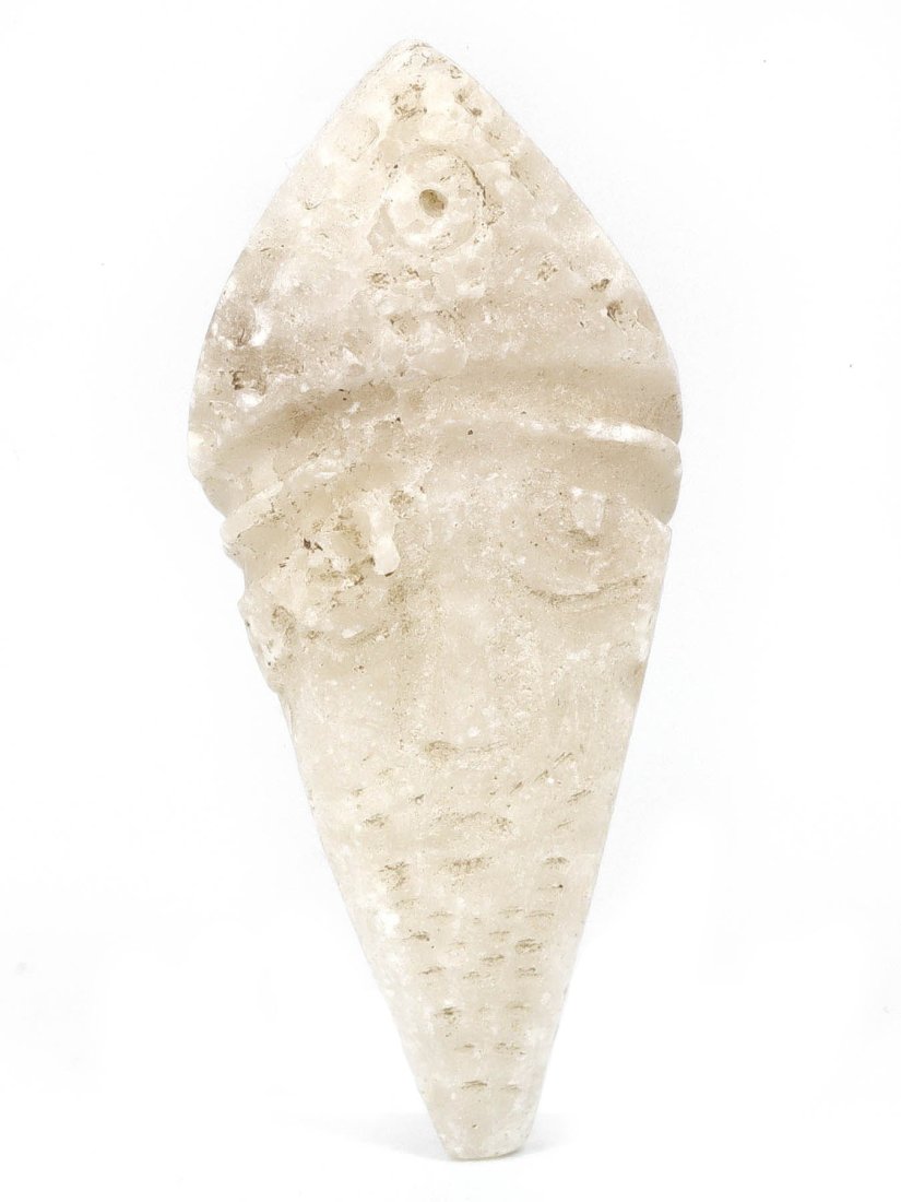 Ancient Mesopotamian Stone Sculpture of a Man's Head, 3rd Millennium BCE (1 of 2)