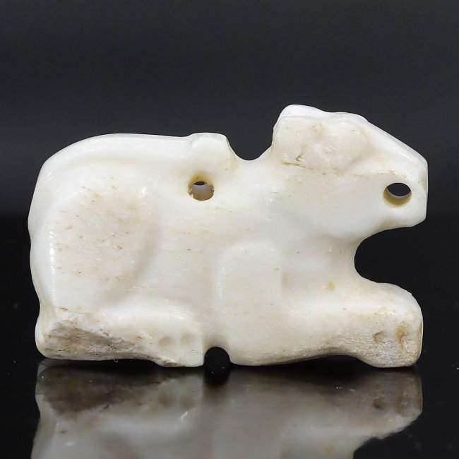 Ancient Jemdet Nasr Period Ivory Lion Amulet, 3100-2900 BCE (1 of 3)
