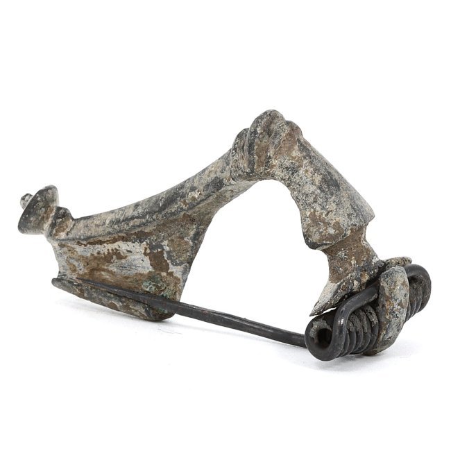 Ancient Roman Crossbow Brooch, 1st-4th Century AD (1 of 4)