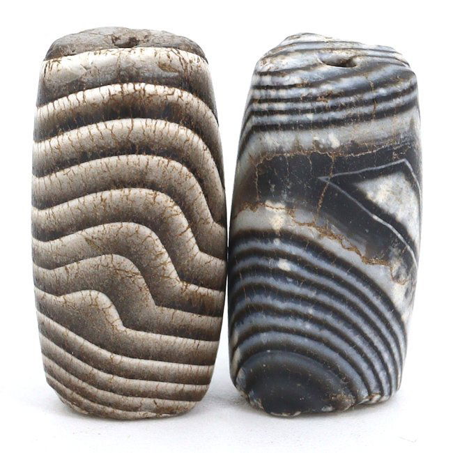 Indo-Himalayan Ancient Dzi Bead Amulets, 1000 BC-600 AD (1 of 3)