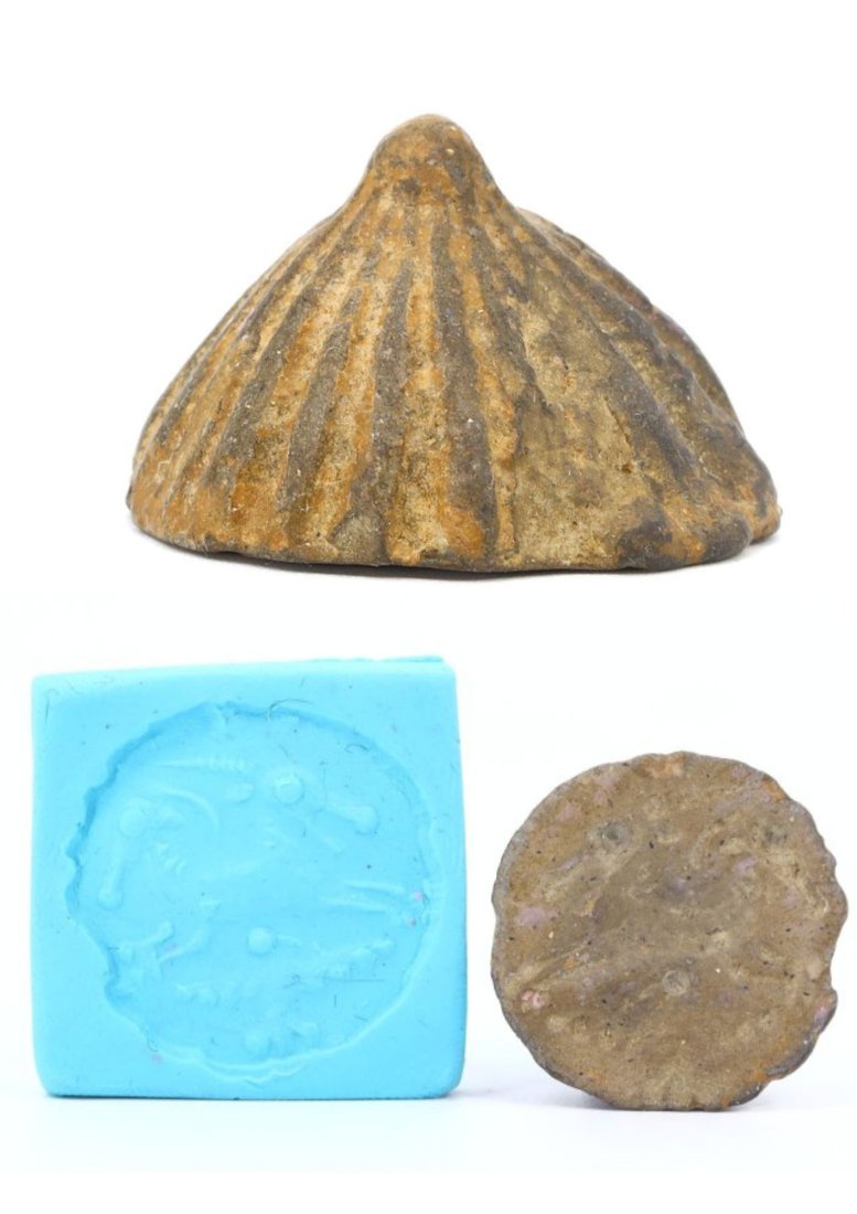 Jemdet Nasr Period Ancient Unbaked Clay Stamp, 3100-2900 BC (1 of 5)