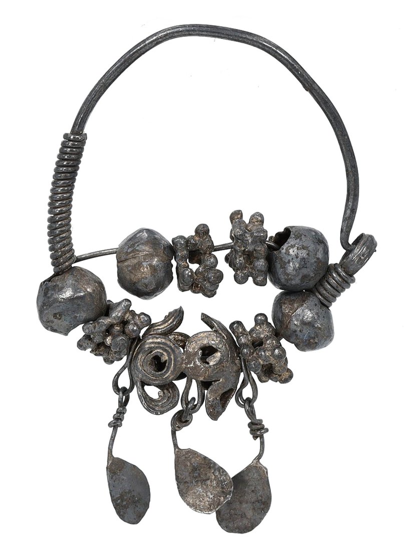 Ancient Byzantine Medieval Silver Gilt Jewelry Set, 12th-14th Century AD (1 of 3)