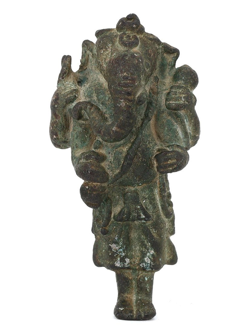 Antique Indo-Himalayan Bronze Elephant-Headed Deity, 15th-17th Century or Earlier (1 of 3)