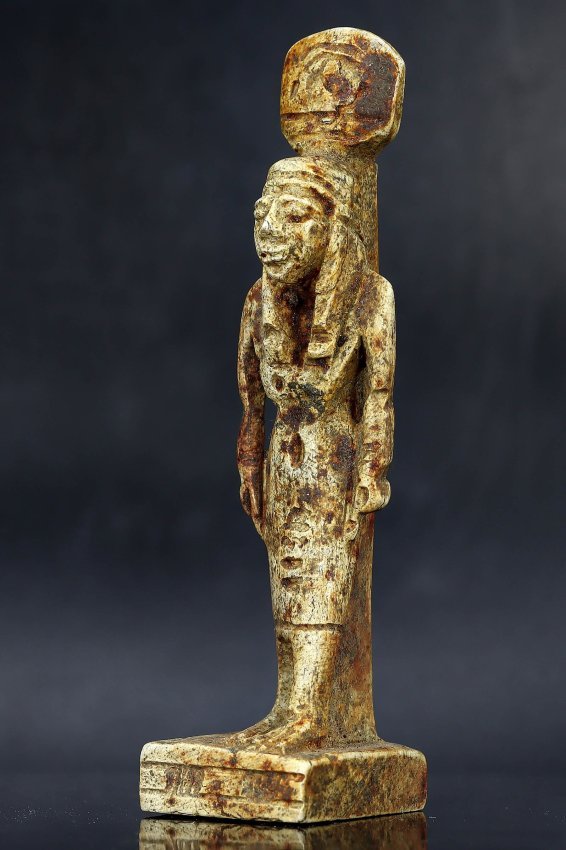 Ancient Egyptian Nefertum Steatite Statuette, Late Period, 1000-800 BC (1 of 7)