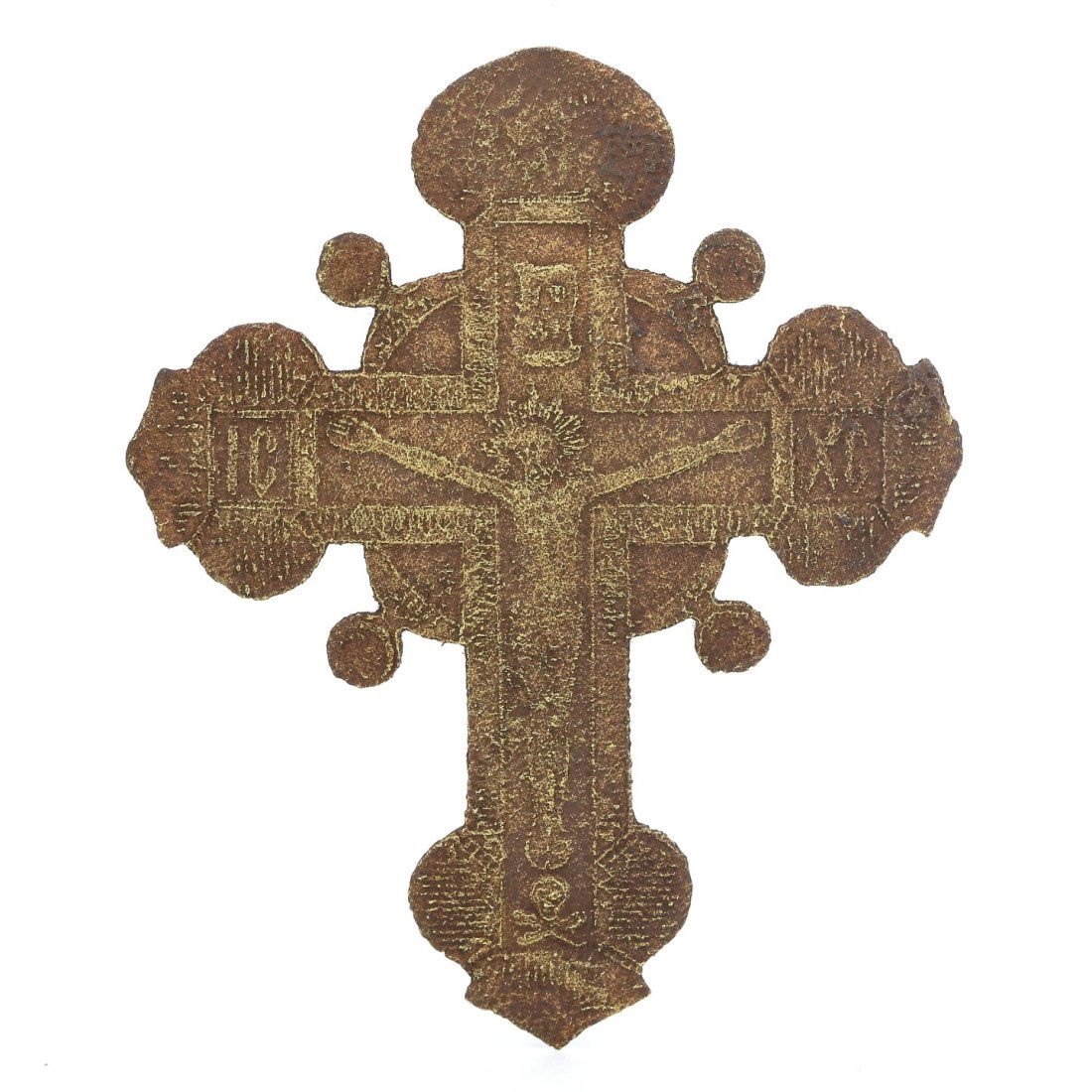 Antique Byzantine Bronze Cross, 5th-7th Century AD (1 of 2)
