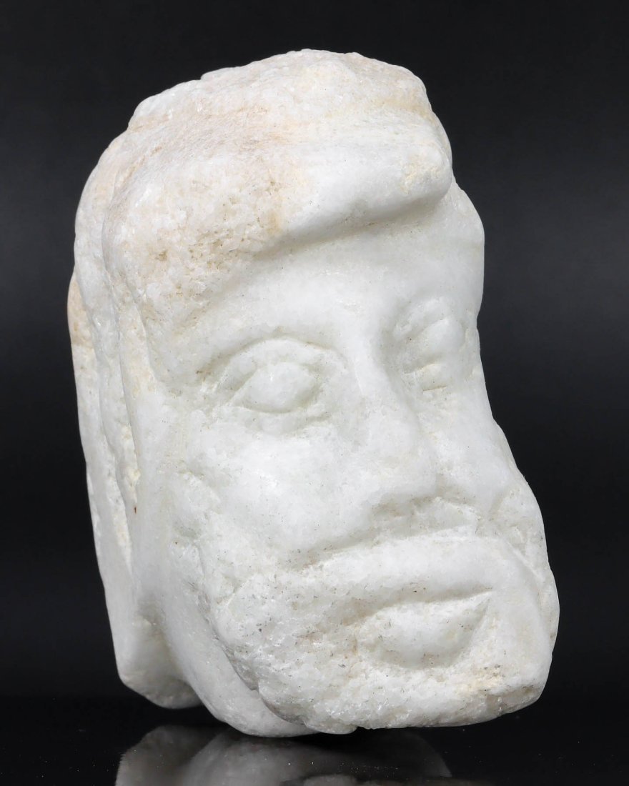 A Greco-Roman Marble Head Fragment, 1st Century BC - 1st Century AD (1 of 5)