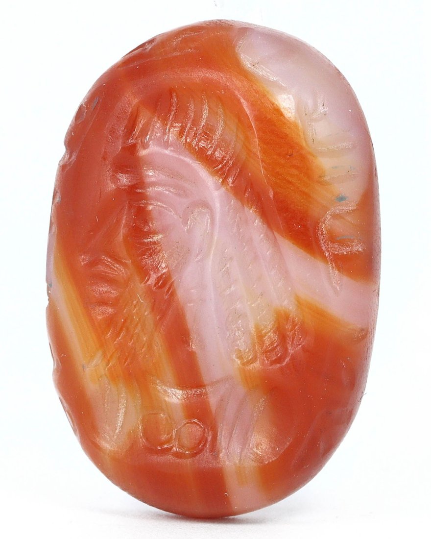 A Near Eastern Carnelian Stamp Seal, Circa 1st Millennium BCE (1 of 4)