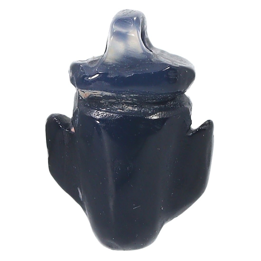 Ancient Coptic Egypt Gemstone Heart Amulet, 3rd-7th Century AD: Heart amulet from Coptic Egypt, dating from the 3rd to the 7th Century AD. Measuring 12 mm in length, 8 mm in width, and 4 mm in depth—approximately 0.47 inches by 0.31 inches by 0.16 inches—this 
