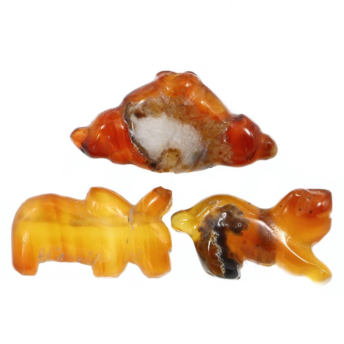 A Collection of Egyptian Semi-Precious Animal Amulets (1 of 2)