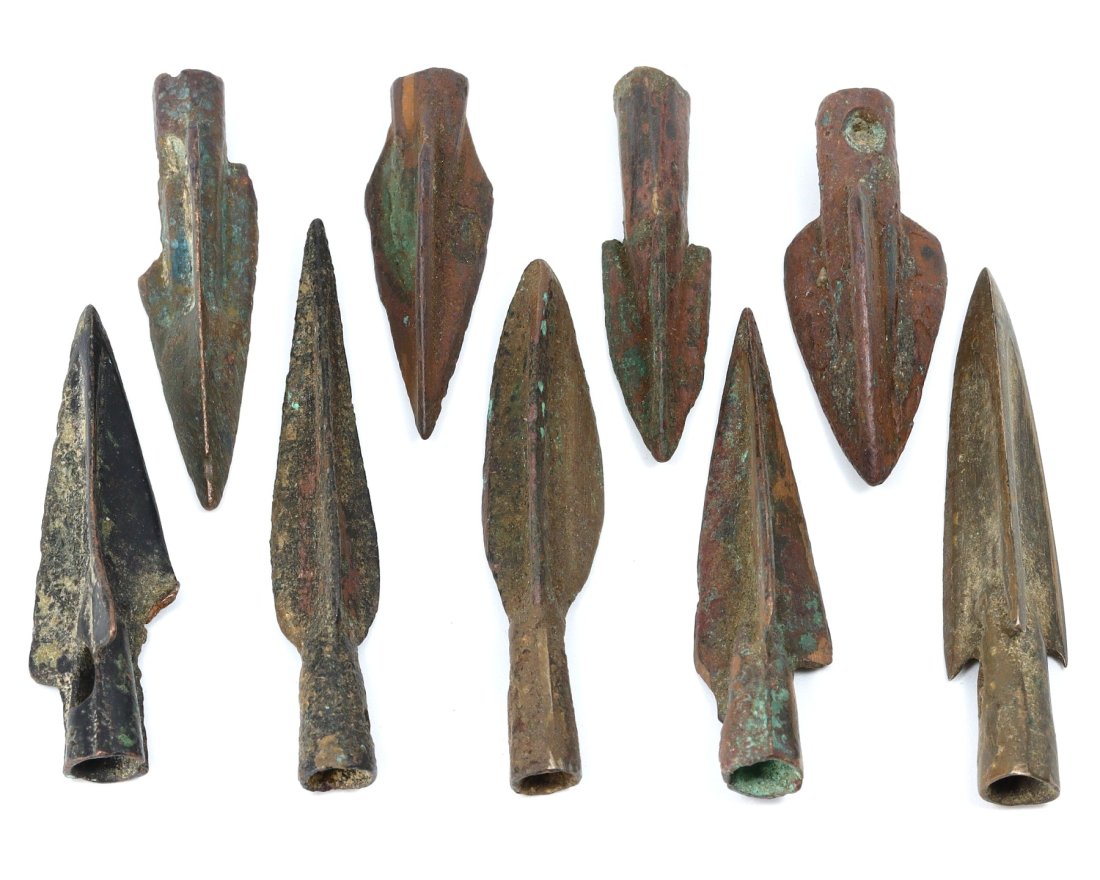 An Ancient Warrior's Array of Bronze Arrowheads (1 of 1)