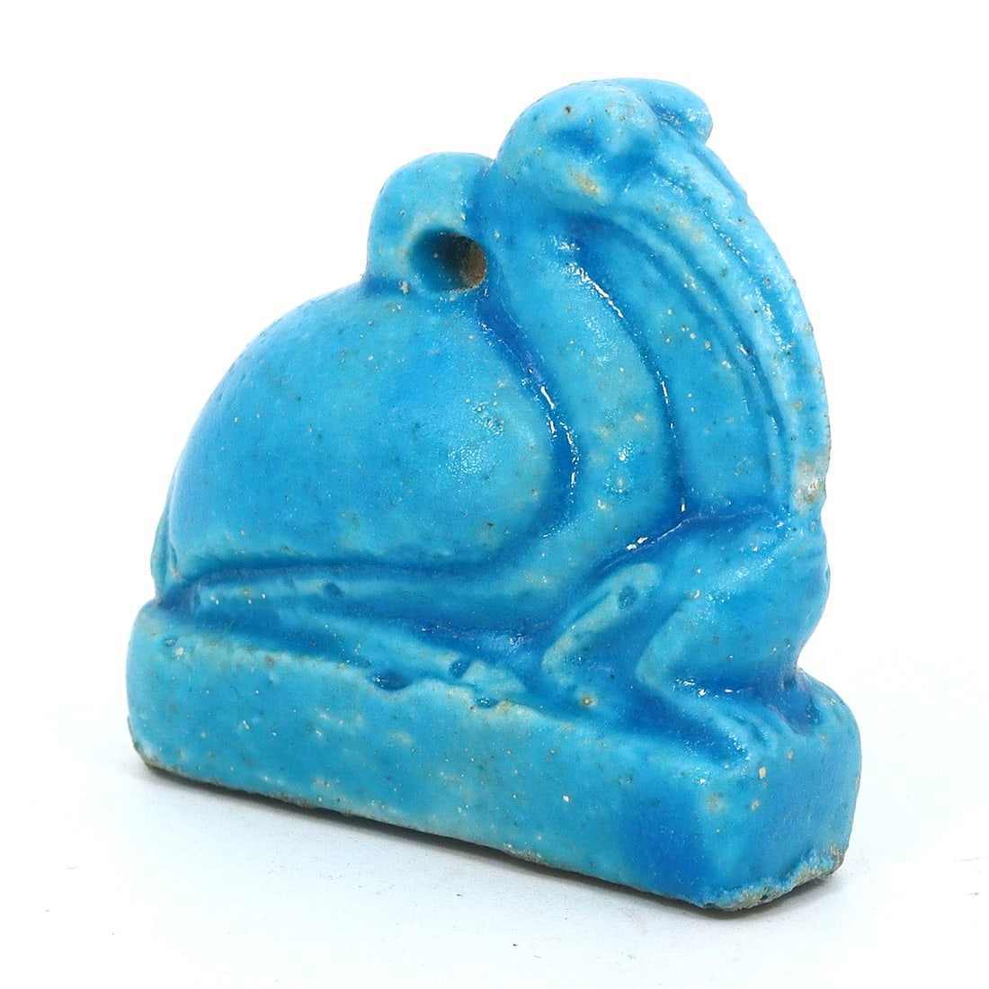 An Ancient Egyptian Faience Amulet of an Ibis (1 of 4)