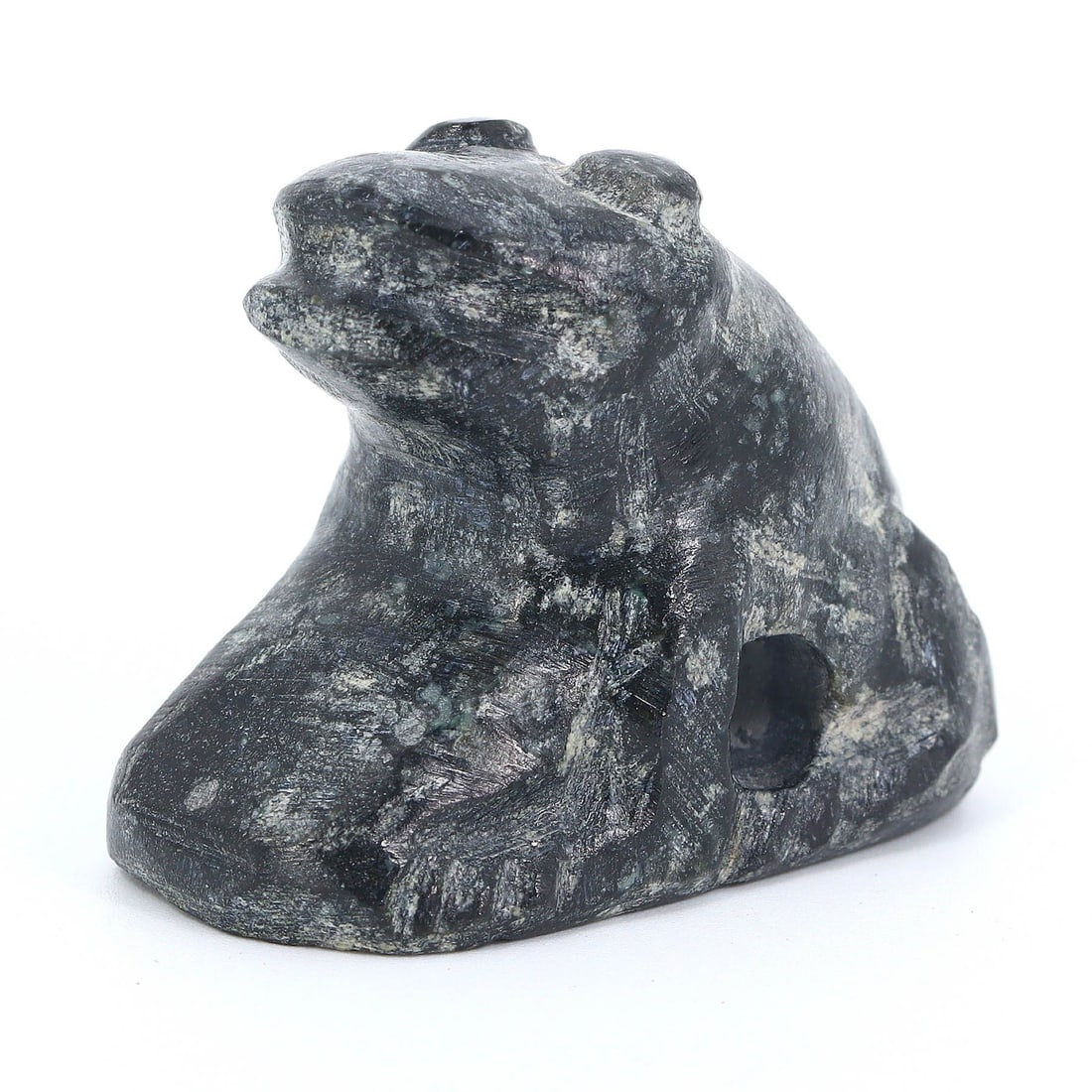 An Ancient Egyptian Serpentine Frog Amulet, Symbol of Fertility and Renewal (1 of 4)