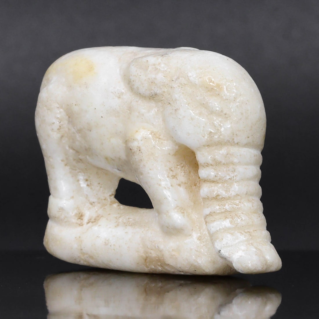An Ancient Near Eastern Limestone Elephant Amulet (1 of 3)