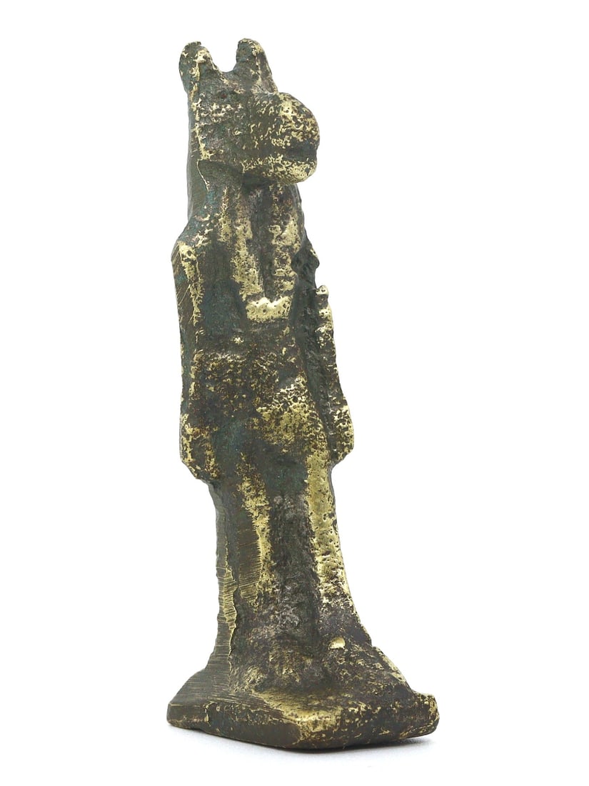 An Antique Egyptian Bronze Anubis Figurine: The Custodian of Souls (1 of 4)