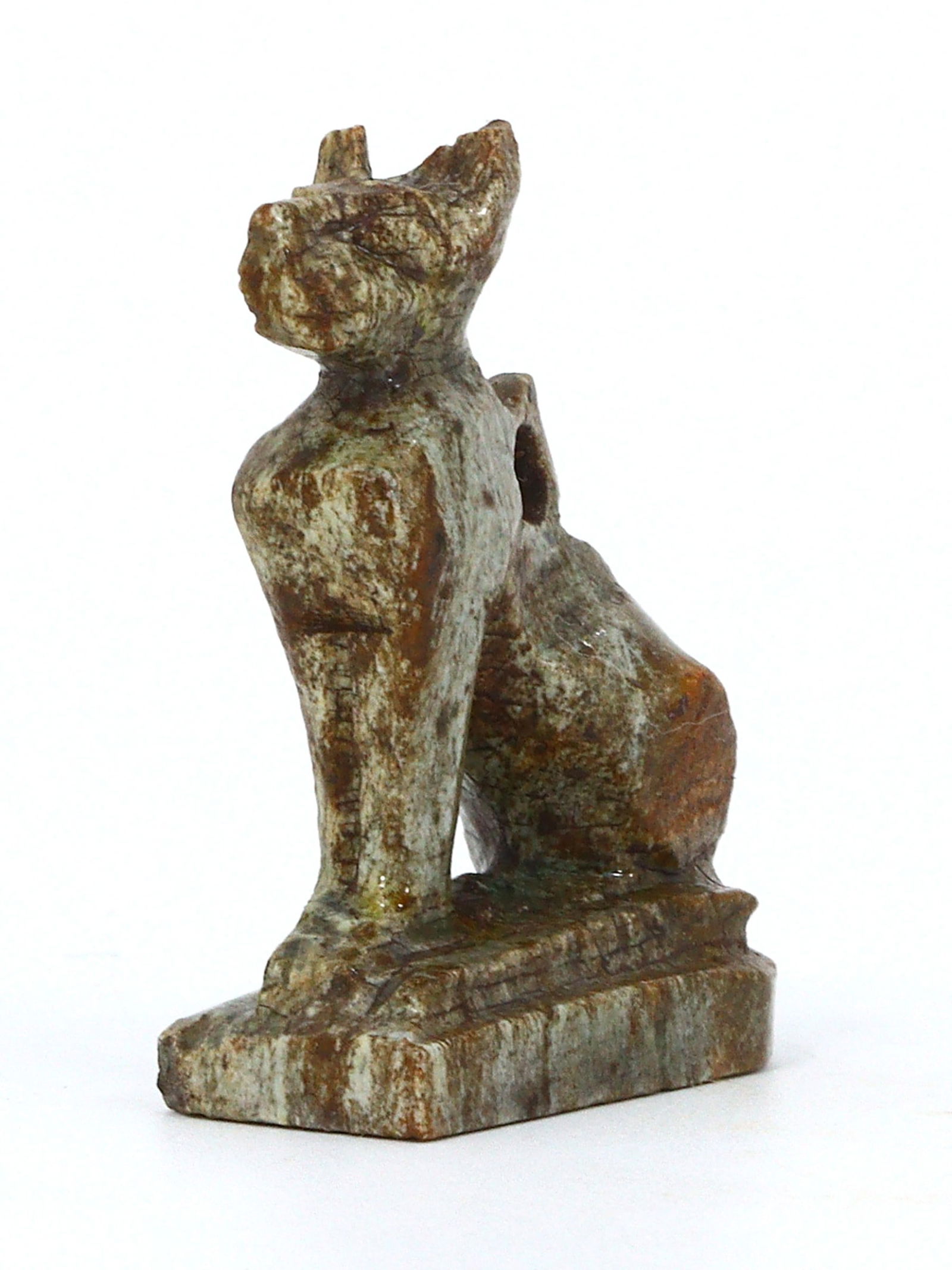 An Ancient Egyptian Embodiment of Grace, Steatite Amulet of Bastet (1 of 3)