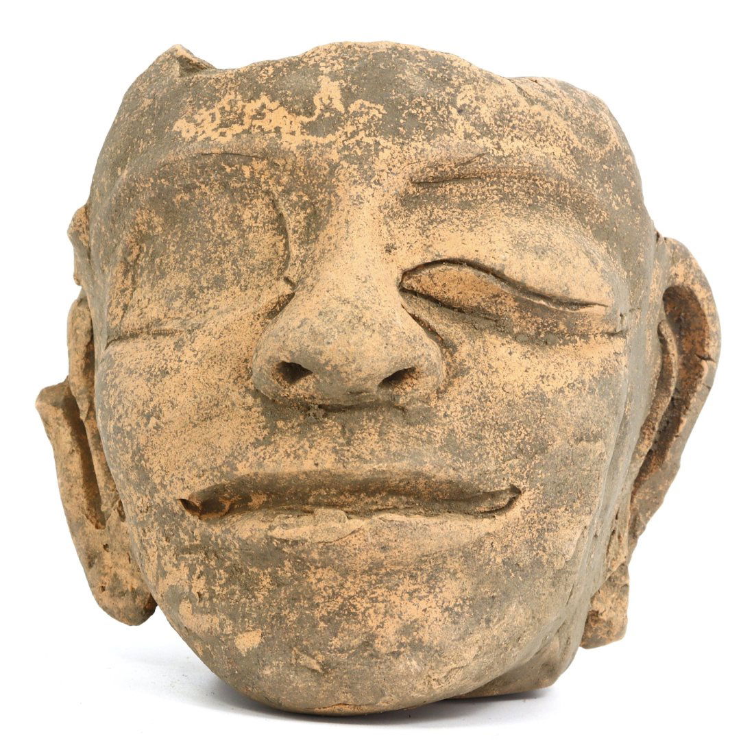 A Mayan Terracotta Nobleman Visage Pot, Classic Period (1 of 4)