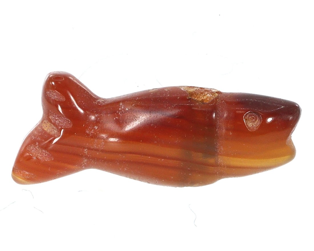 An Egyptian Carnelian Amulet: Gods and Animals (1 of 2)