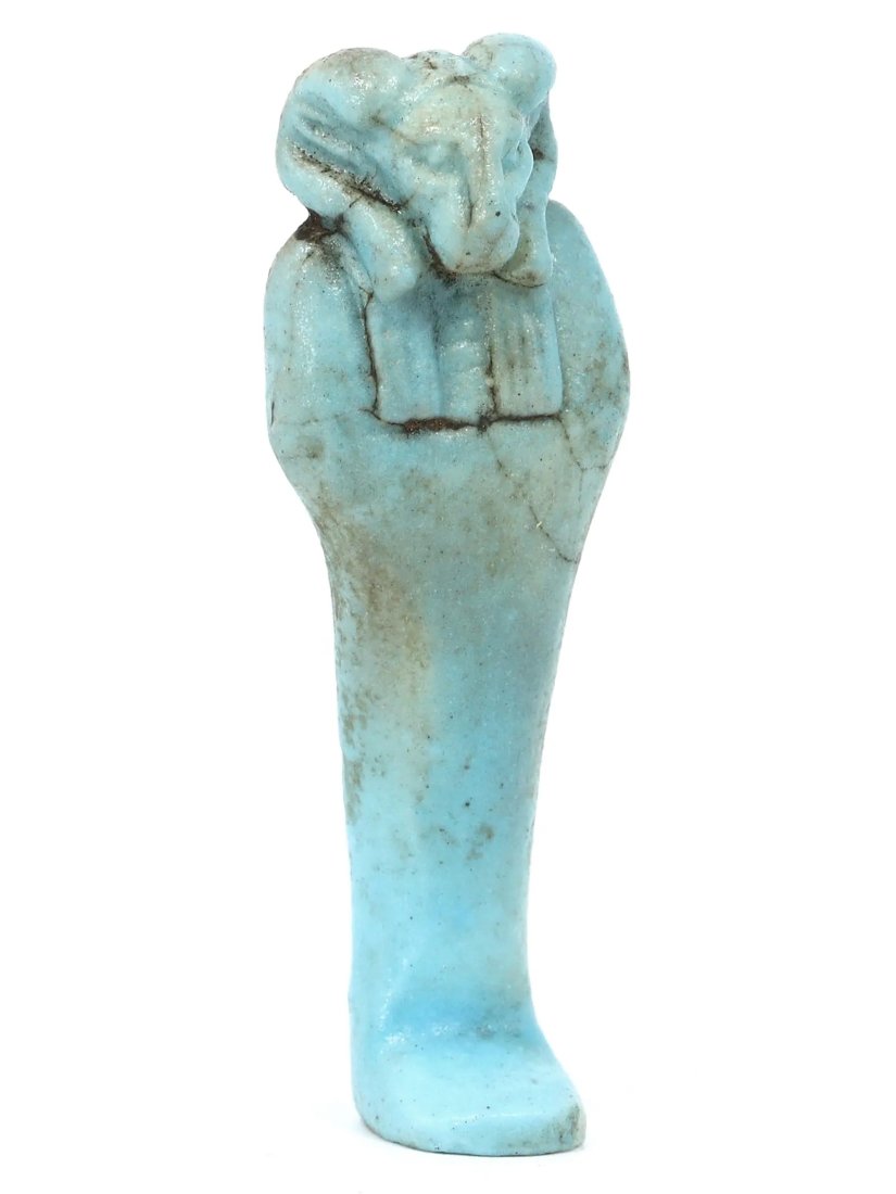 An Egyptian Faience Ushabti with Ram Head (1 of 3)