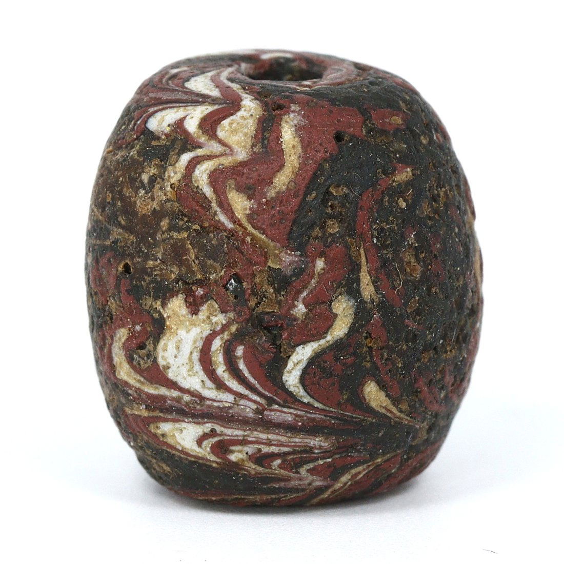 An Egyptian Core-Formed Glass Bead, Embodiment of Alchemy and Artistry (1 of 3)
