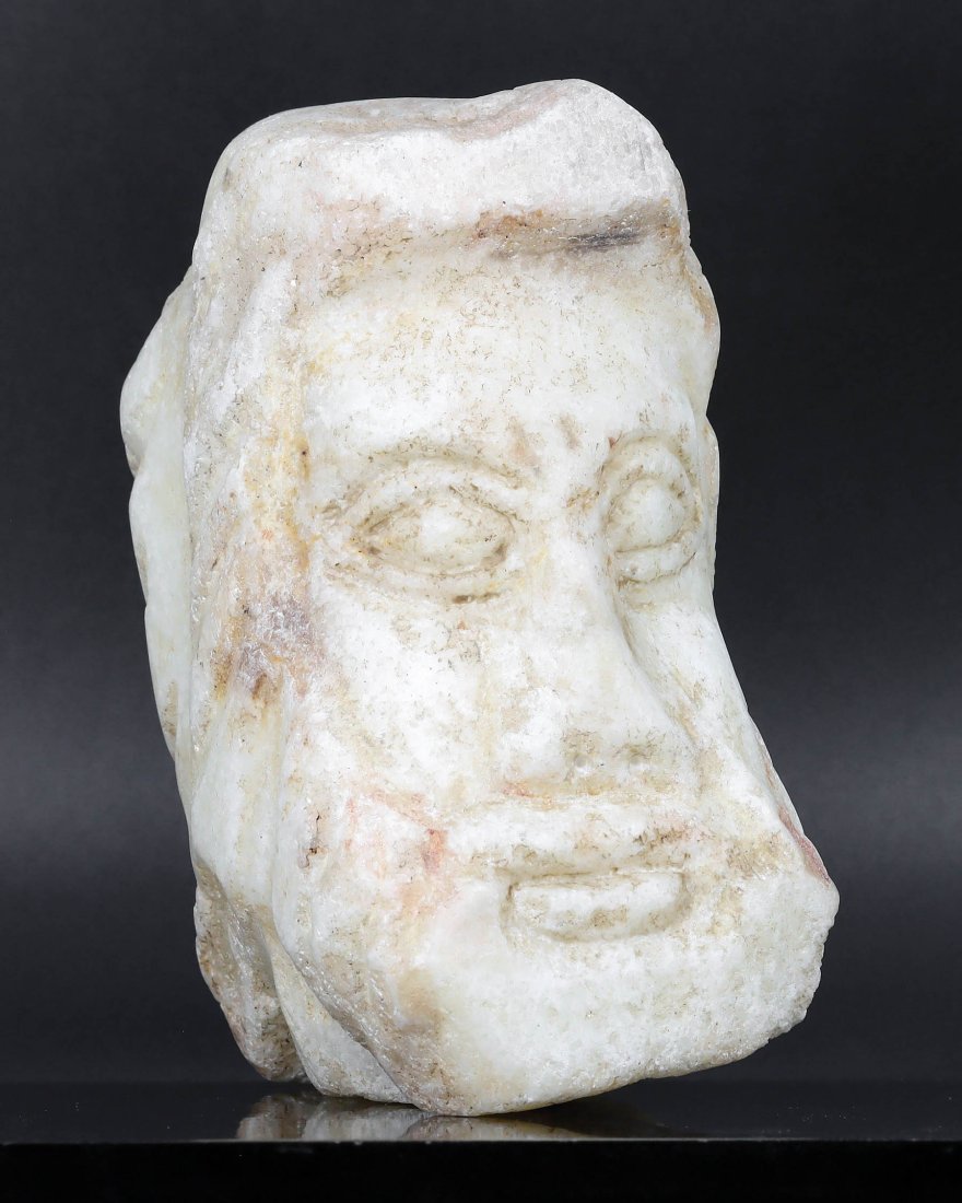 A Marble Fragment Sculpture Art of the Silent Witness: Dimensions:4.7 x 3.1 inches (12 x 8 cm)