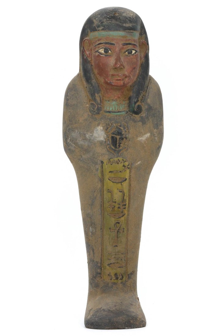 An Egyptian Steatite Ushabti with Ceremonial Hieroglyphics (1 of 3)