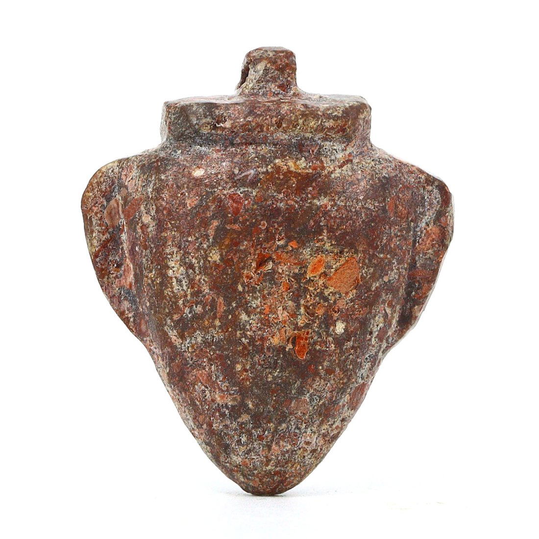 An Egyptian Red Stone Heart Amulet (1 of 3)