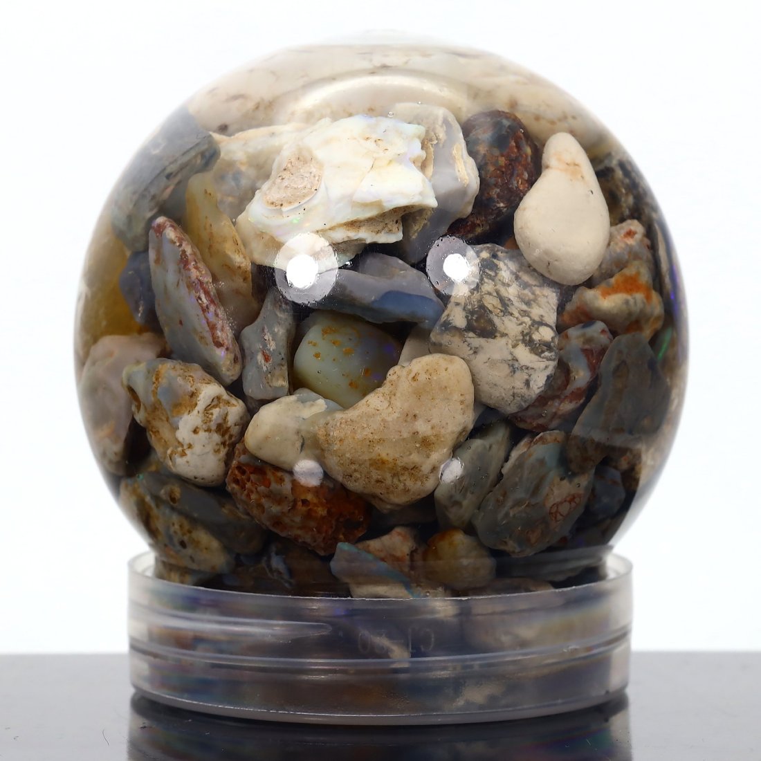 Australian Lightning Ridge Opal Rough: Glimpse of Down Under's Radiance: Dimension: 7 x 6.5 cmWeight: 254 gram