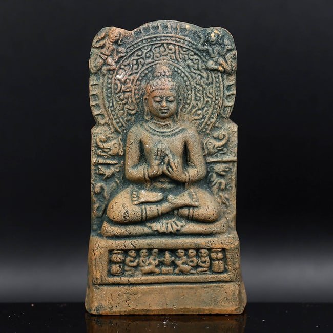 Vintage Southeast Asian Buddha Plaque Tablet: Dimension: 10 x 6 cm