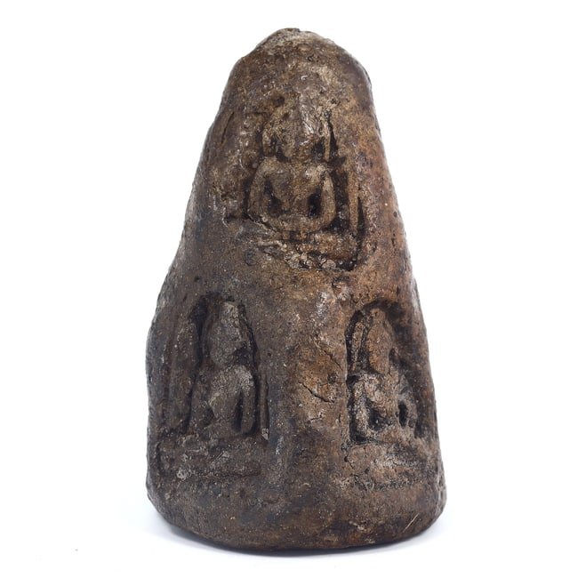 Southeast Asian Antique Buddha Pagoda Tower Figurine: Dimension: 6 x 4 cm