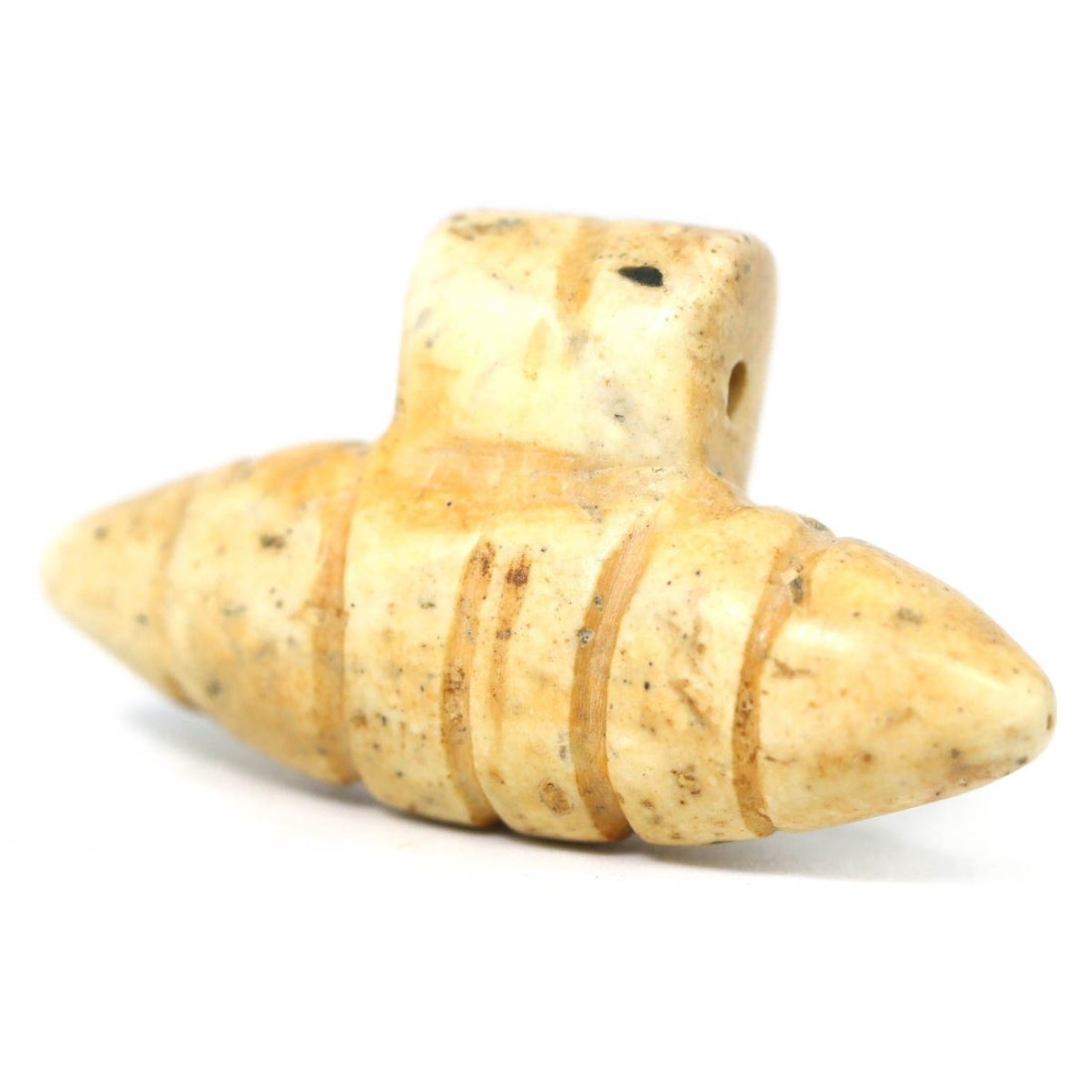 Ancient Bead Alabaster: Dimension:3.5x2 cm