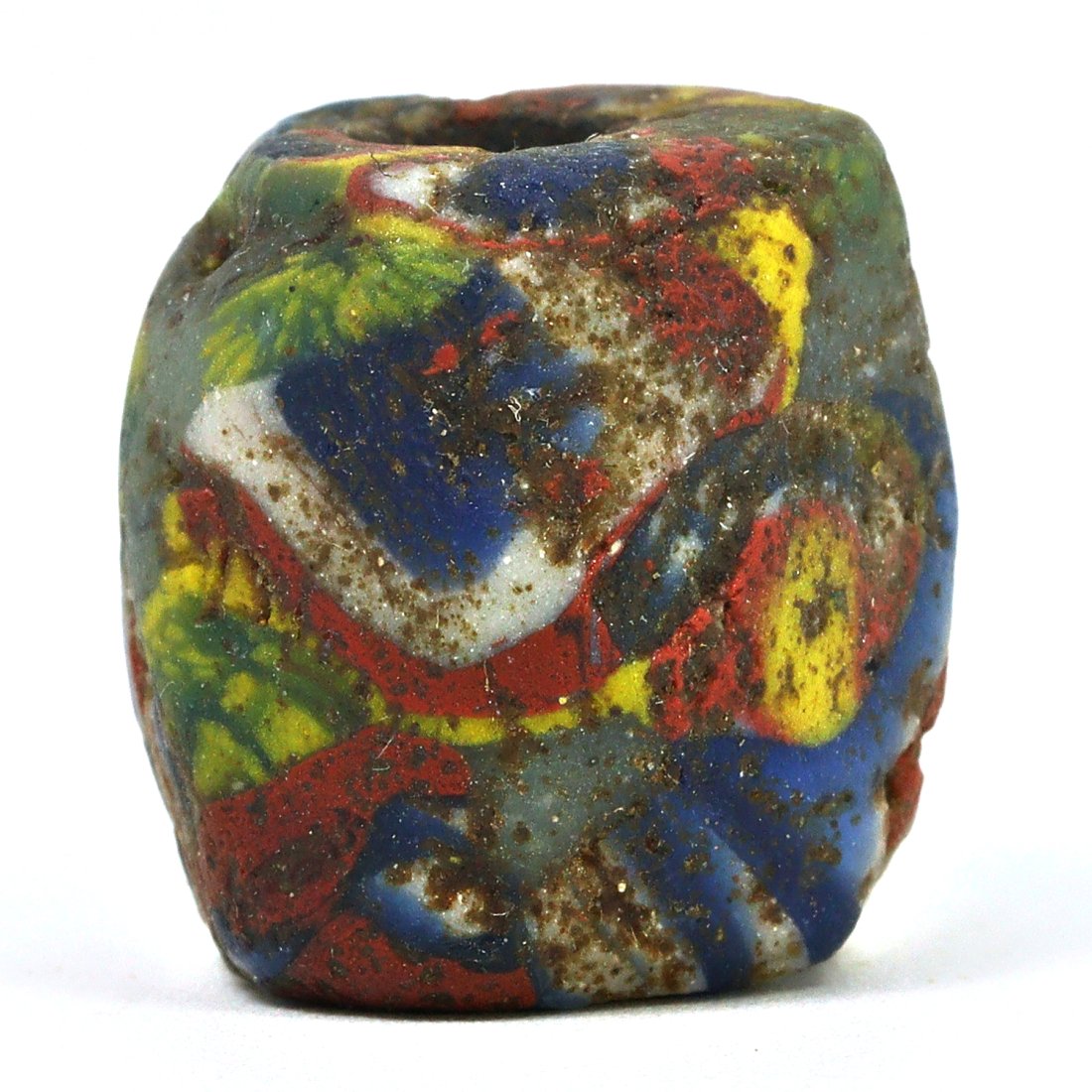 A Multicolored Islamic Glass Bead, Circa 10th-12th Century CE (1 of 4)