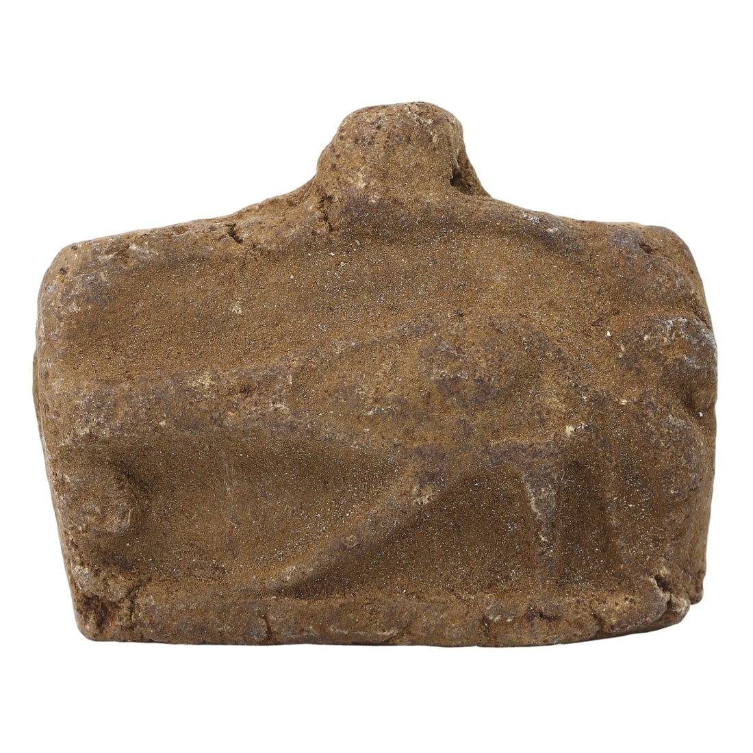 An Egyptian Wedjat Eye Amulet, Late Period/Revival: This enigmatic Wedjat Eye amulet, a symbol historically connected to protection, health, and rejuvenation, might be an artifact from the Late Period of Egypt or a recent creation inspired by ancient m