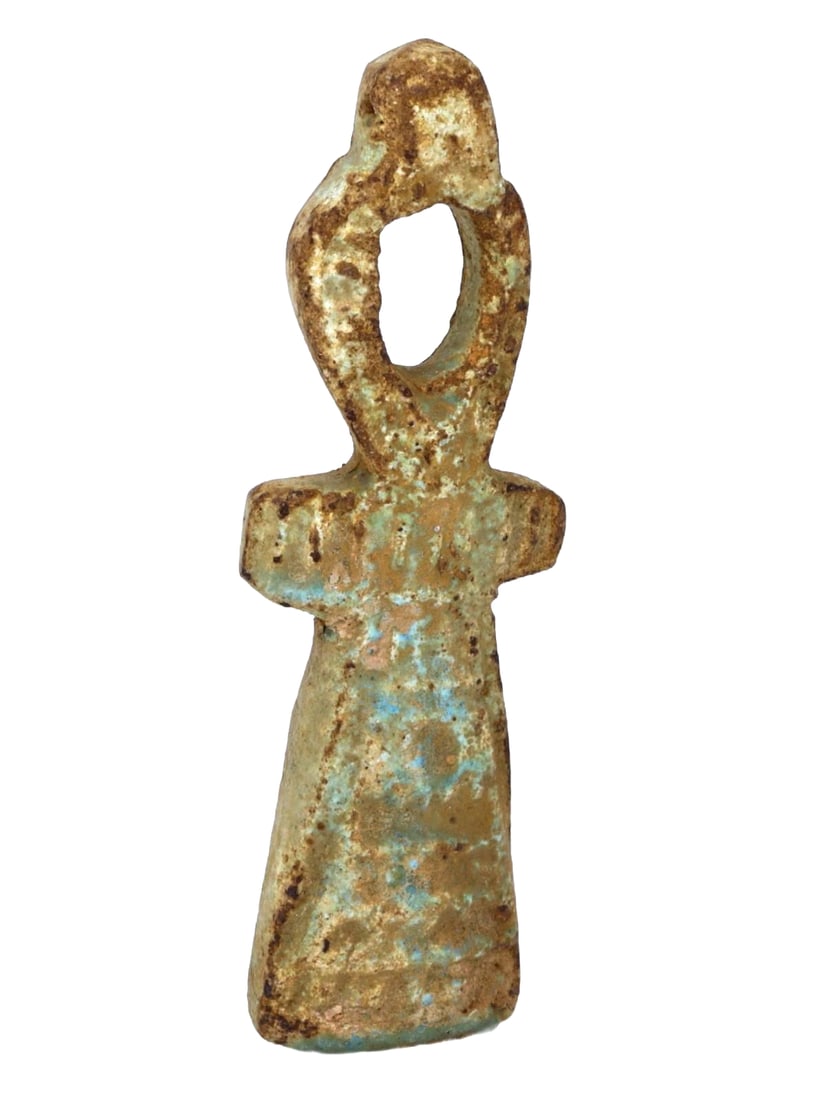 An Ancient Egyptian Faience Amulet of the Ankh, the Key of Life, c. 664–332 BCE (1 of 1)