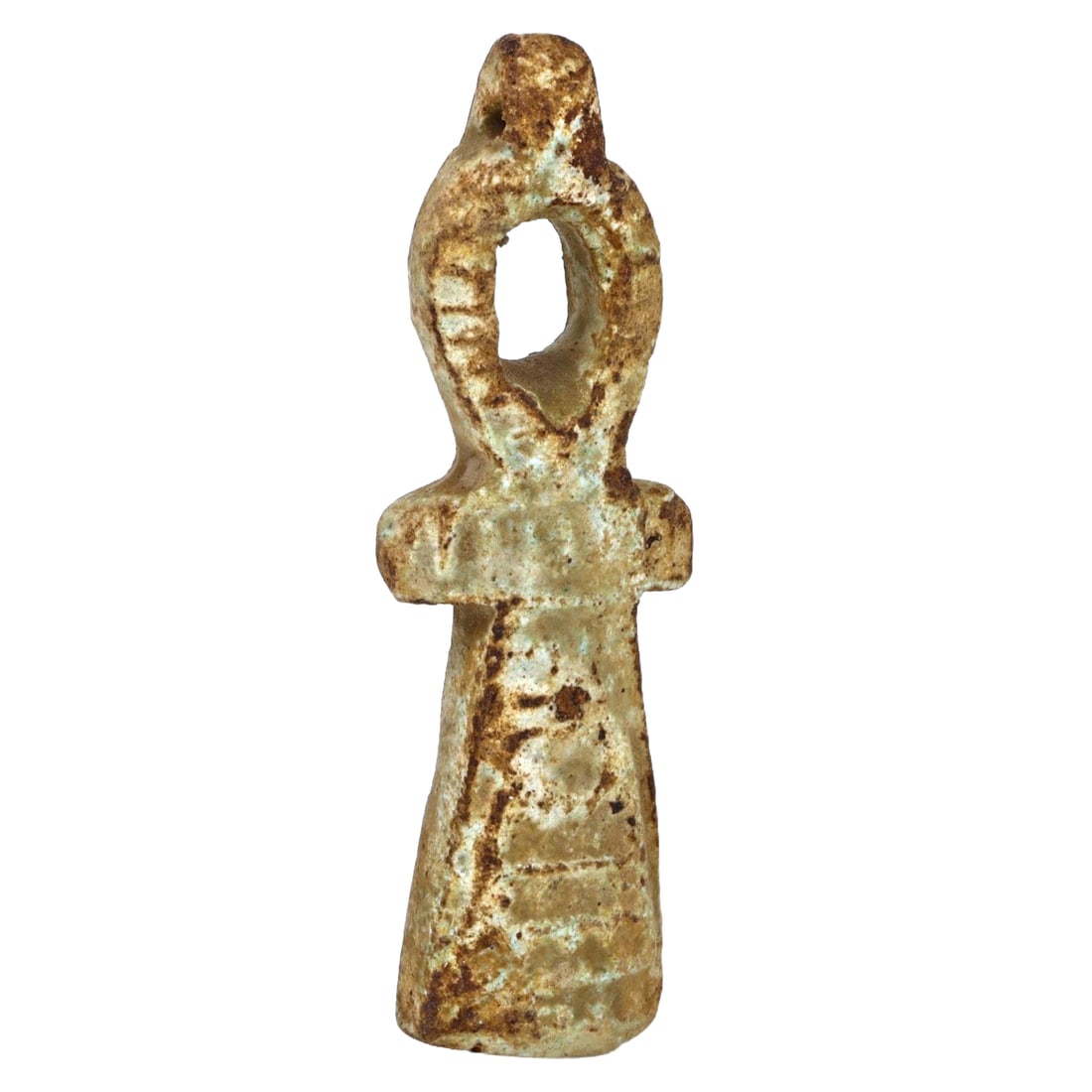An Ancient Egyptian Faience Amulet of the Ankh, the Key of Life, c. 664–332 BCE (1 of 1)