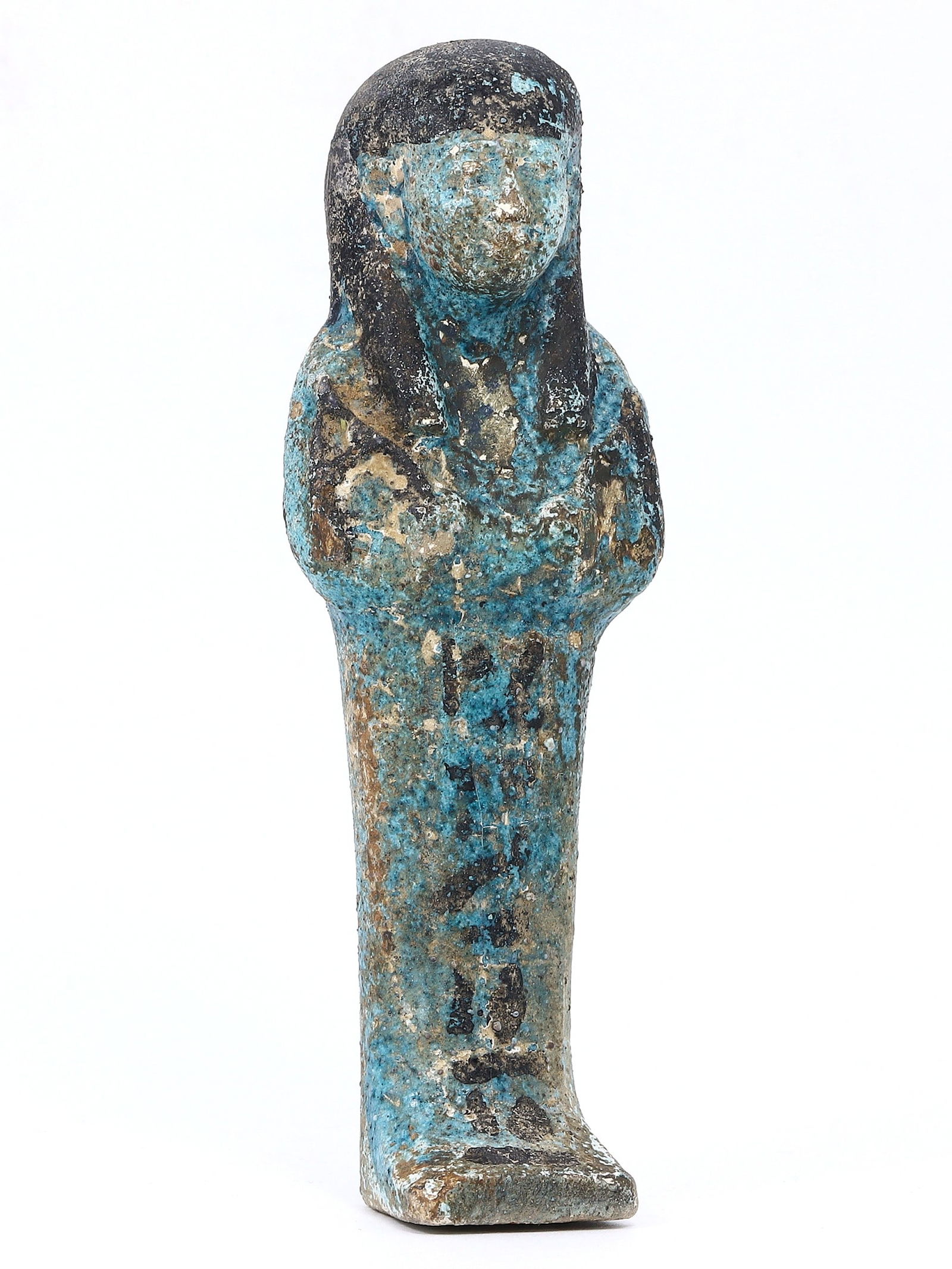 An Ancient Egyptian Faience Overseer Shabti, Late Period, c. 664-332 BCE (1 of 2)