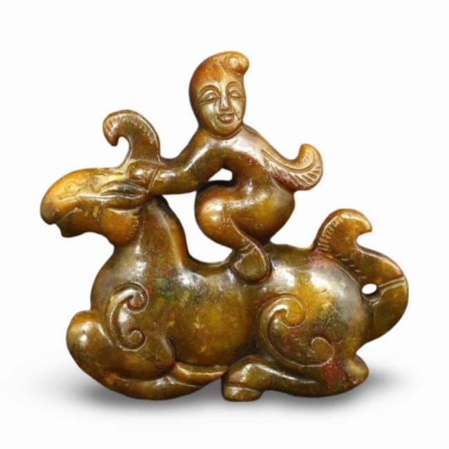 A Contemporary Chinese Jade Carving in Han Dynasty Style, Modern Era (1 of 3)