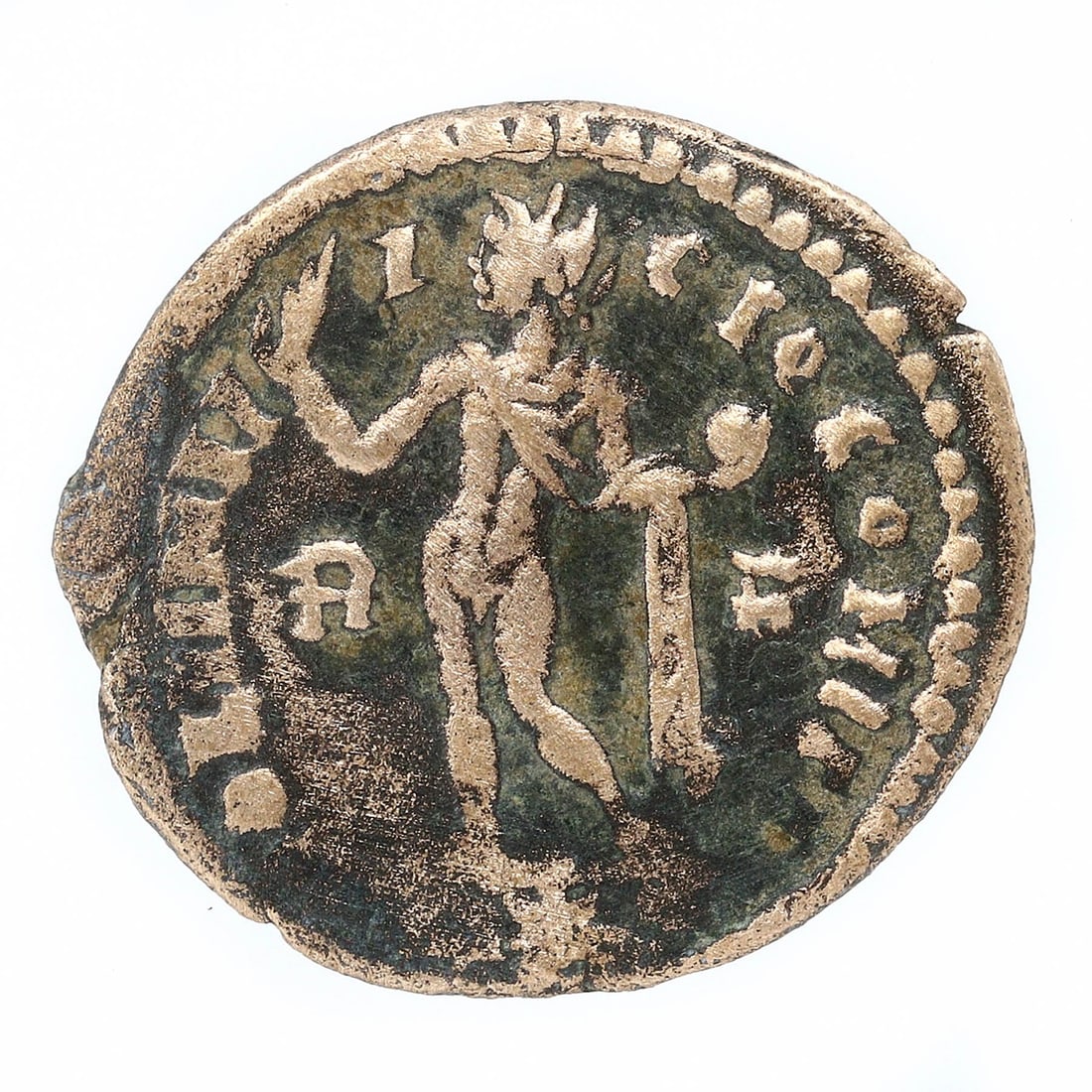 An Ancient Roman Bronze Coin, Circa 1st-4th Century CE (1 of 2)