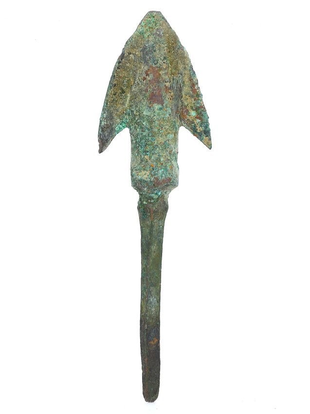 Ancient Bronze Age Spearhead, Possible Luristan or Hellenistic Origin, Circa 1000-500 BCE (1 of 2)